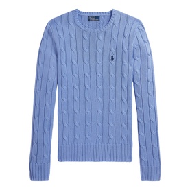 Polo Player Logo Cable-Knit Sweater