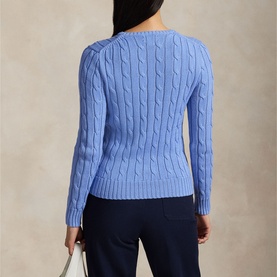 Polo Player Logo Cable-Knit Sweater