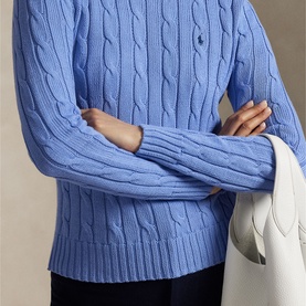 Polo Player Logo Cable-Knit Sweater