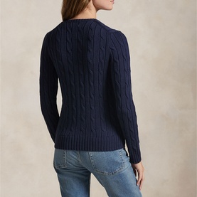 Polo Player Logo Cable-Knit Sweater