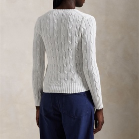 Polo Player Logo Cable-Knit Sweater