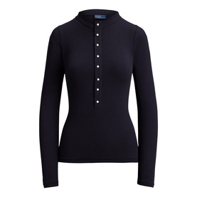Ribbed Henley Top
