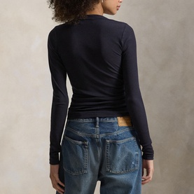 Ribbed Henley Top