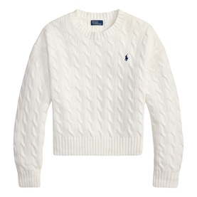 Pony Logo Cable Knit Sweater