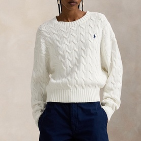 Pony Logo Cable Knit Sweater