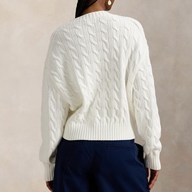Pony Logo Cable Knit Sweater