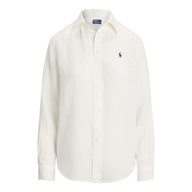 Polo Player Logo Linen Shirt