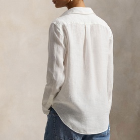 Polo Player Logo Linen Shirt