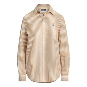 Polo Player Logo Striped Shirt