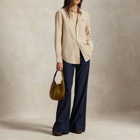 Polo Player Logo Striped Shirt