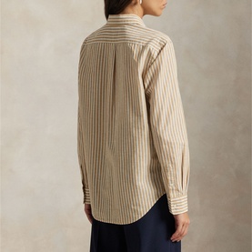 Polo Player Logo Striped Shirt