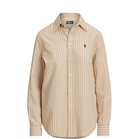 Polo Player Logo Striped Shirt