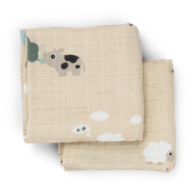 Two-Pack Tiny Farm Burp Cloth Set