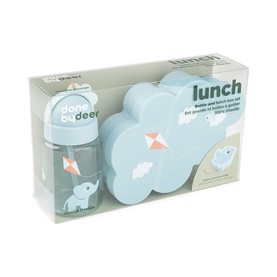 Playground Lunch & Snack Box With Straw