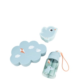 Playground Lunch & Snack Box With Straw