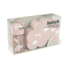 Playground Lunch & Snack Box With Straw