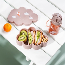 Playground Lunch & Snack Box With Straw
