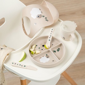 Stick & Stay Tiny Farm Compartment Plate