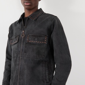 Logo Stud Work Jacket