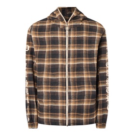 Grove Logo Check Zip Hoodie