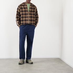 Grove Logo Check Zip Hoodie