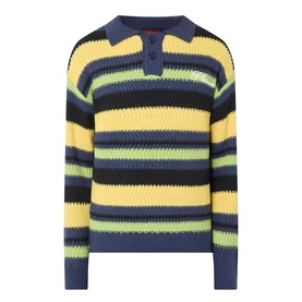 Cooper Striped Knitted Polo Shirt