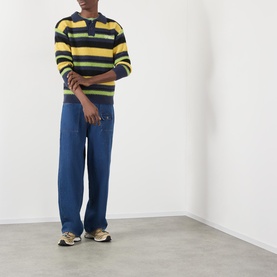 Cooper Striped Knitted Polo Shirt