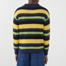 Cooper Striped Knitted Polo Shirt