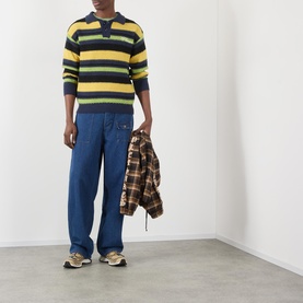 Cooper Striped Knitted Polo Shirt