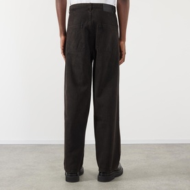 Oil Mid-Rise Baggy Leg Jeans