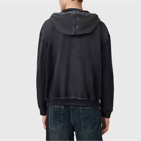 Roque Logo Cropped Zip Hoodie