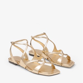 Ayla Metallic Flat Sandals
