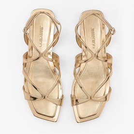 Ayla Metallic Flat Sandals