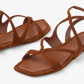 Ayla Suede Flat Sandals