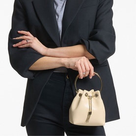 Bon Bon Textured Leather Bracelet Bag