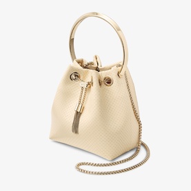 Bon Bon Textured Leather Bracelet Bag