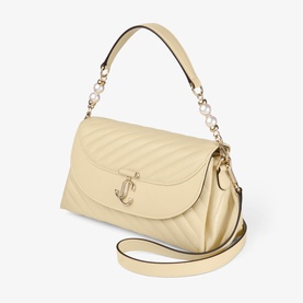 Curve Quilted Top Handle Bag