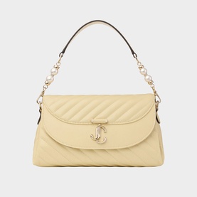 Curve Quilted Top Handle Bag