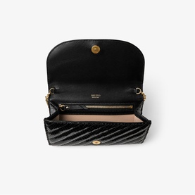Curve Quilted Chain Wallet