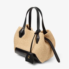 Diamond Small Raffia Tote Bag