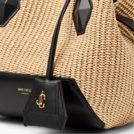 Diamond Small Raffia Tote Bag