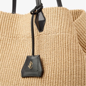 Diamond Large Raffia Tote Bag