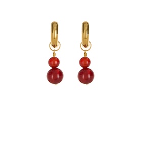 Carnelia Bead Earrings