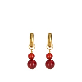 Carnelia Bead Earrings