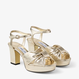 Heloise 80 Metallic Heeled Sandals
