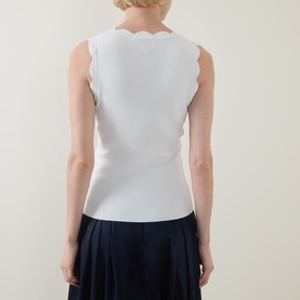 Scalloped Logo Tank Top