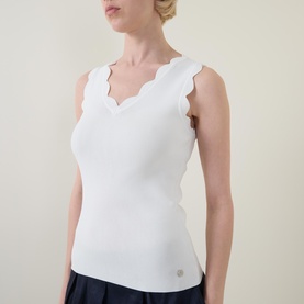 Scalloped Logo Tank Top