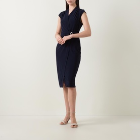 Embellished Wrap Dress