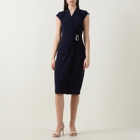 Embellished Wrap Dress