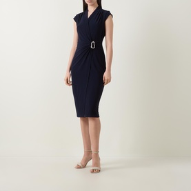Embellished Wrap Dress